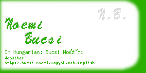 noemi bucsi business card